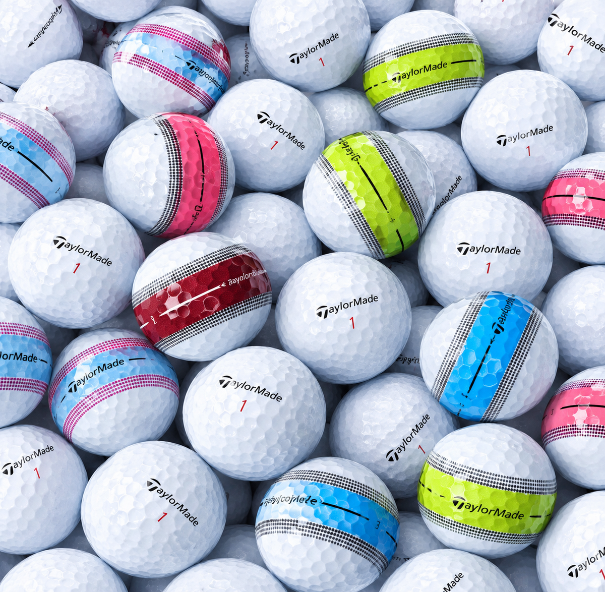 Dozen Grade A TaylorMade Tour Response Golf Balls- A grade